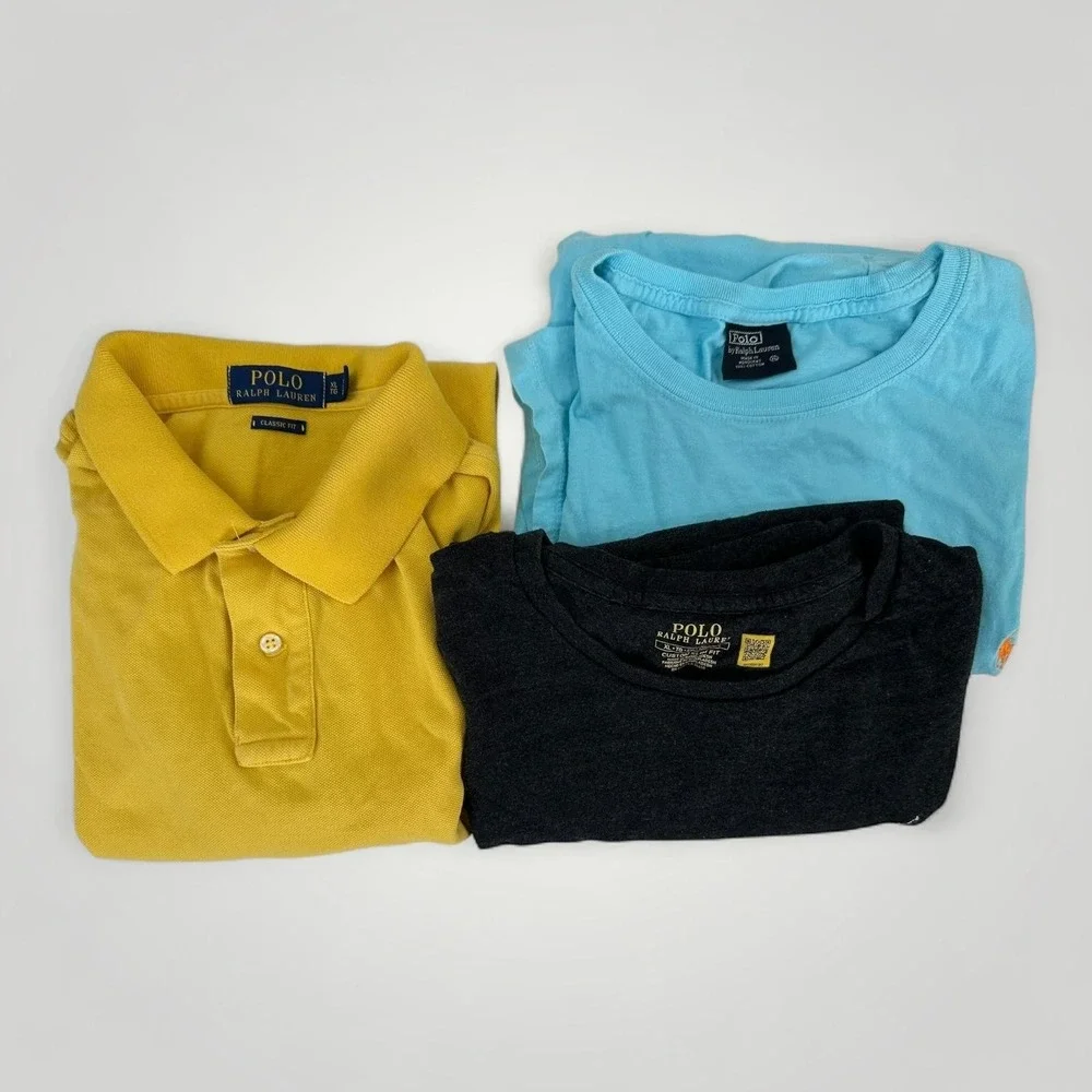 Polo Ralph‎ Lauren Shirt Lot Mens S-2XL 13 Piece Polos Tees Crew V-Neck Assorted